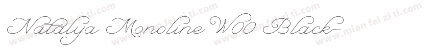 Natalya Monoline W00 Black字体转换